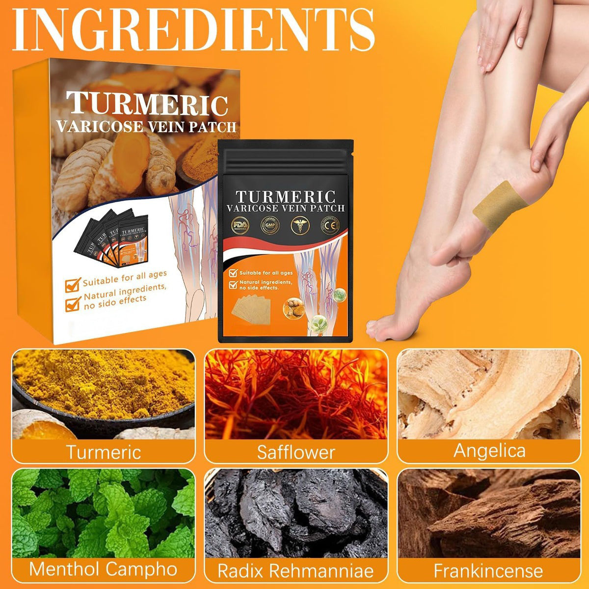 Quick Relief Turmeric Vericose Vein Patch (🔥 Special Offer 🔥)